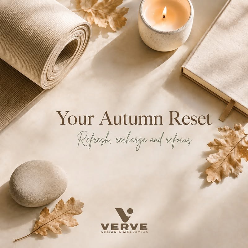 Your autumn reset — autumn-themed Verve social media graphic