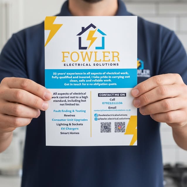 Fowler Electrical Solutions — Leaflet design