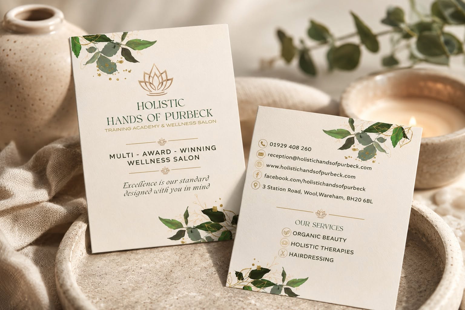 Holistic Hands of Purbeck — Print design
