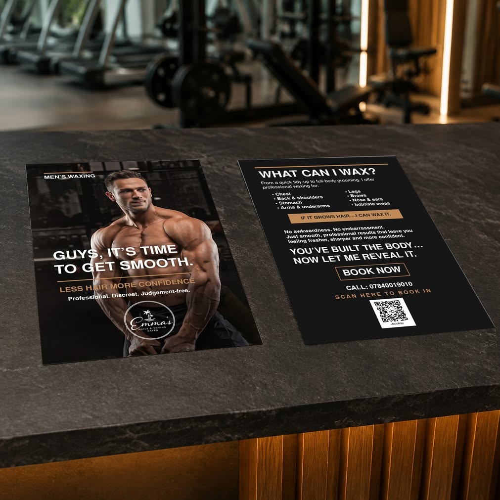 Emma’s — Men’s waxing leaflet