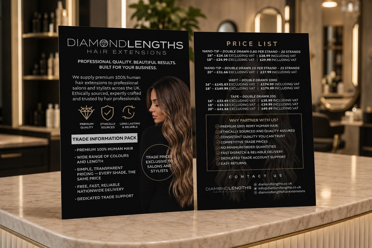 Diamondlengths — Trade information and price list